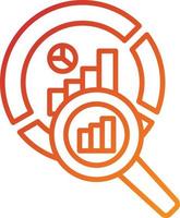 Market Research Icon Style vector