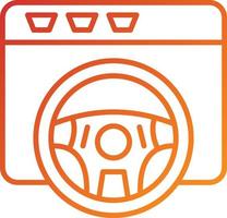 Book a Test Drive Icon Style vector