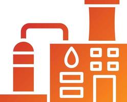 Oil Refinery Icon Style vector