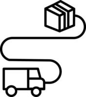 Delivery Outline Icon vector