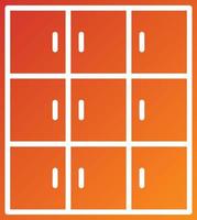 Library Locker Icon Style vector