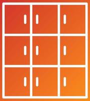 Library Locker Icon Style vector