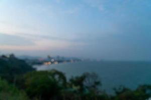 abstract blur Hua Hin City for background photo