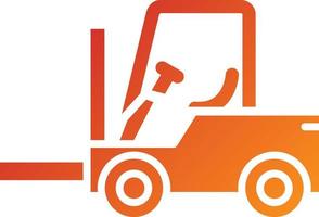 Forklift Icon Style vector