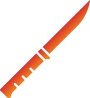 estilo de icono de cuchillo de filete vector