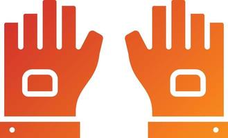 Fingerless Gloves Icon Style vector