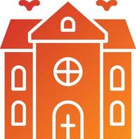 Haunted House Icon Style vector