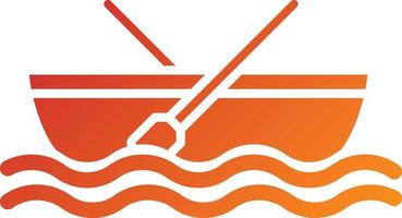 Rowing Boat Icon Style vector