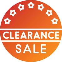 Clearance Sale Icon Style vector