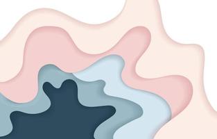 Pastel Background with Paper Cut Style vector