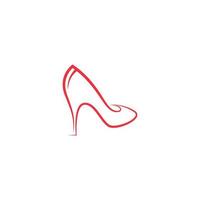 High heels icon logo design vector