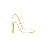 High heels icon logo design vector