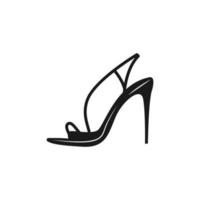 High heels icon logo design vector