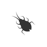 Bug icon logo template vector