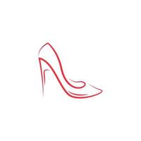 High heels icon logo design vector