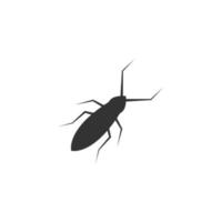 Bug icon logo template vector