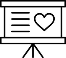 Teaching Outline Icon vector