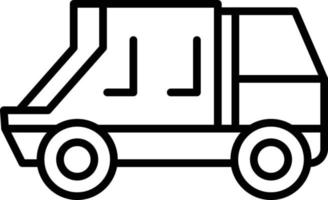 Recycling Truck Outline Icon vector