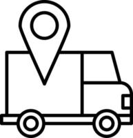 Direct Delivery Outline Icon vector