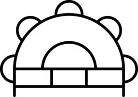 Bells Outline Icon vector