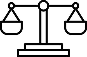 Scale Outline Icon vector