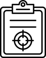 Target Outline Icon vector