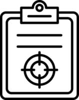 Target Outline Icon vector