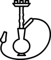 icono de esbozo de cachimba vector