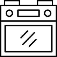 Stove Outline Icon vector