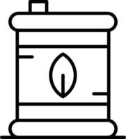 icono de esquema de combustible ecológico vector