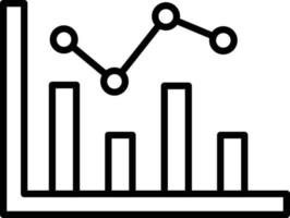 Histogram Outline Icon vector