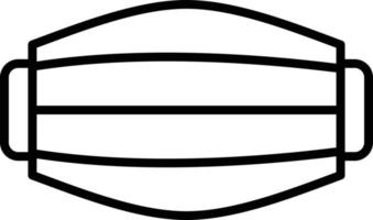 Mask Outline Icon vector