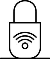 Secure Outline Icon vector