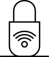 Secure Outline Icon vector