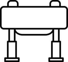 Pommel Outline Icon vector