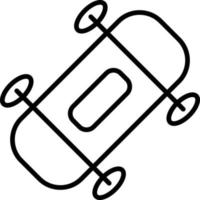 Snowboard Outline Icon vector