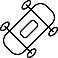 Snowboard Outline Icon vector