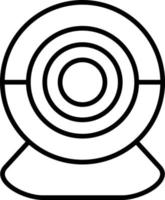 Web Cam Outline Icon vector