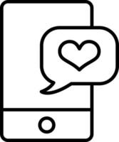 Sms Outline Icon vector