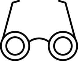 Eyeglasses Outline Icon vector