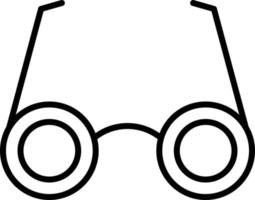 Eyeglasses Outline Icon vector