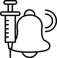 Notification Outline Icon vector