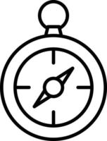 Compass Outline Icon vector