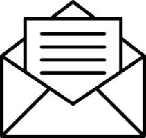 Envelope Outline Icon vector