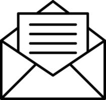 Envelope Outline Icon vector