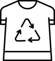 Shirt Outline Icon vector