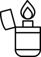 Lighter Outline Icon vector