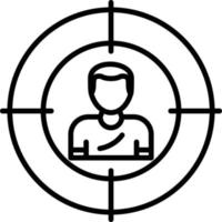 Target Outline Icon vector