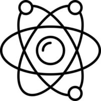 Atom Outline Icon vector