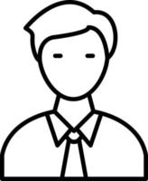 Manager Outline Icon vector